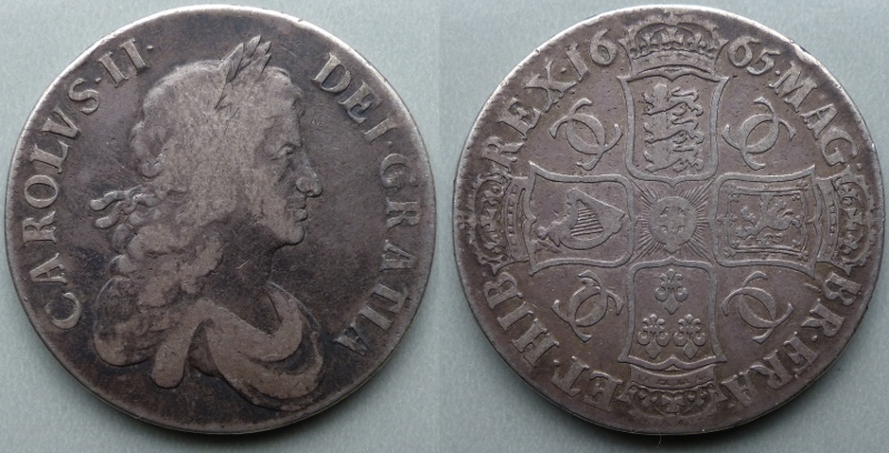 Charles II, 1665 crown Charles II, 1665 crown